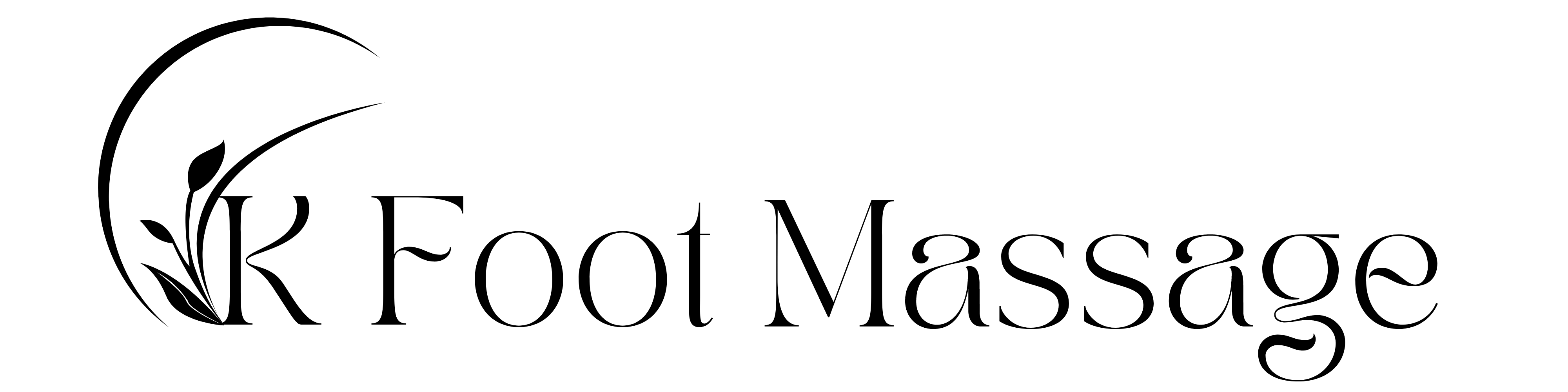 K Foot Massage logo (2000 × 500 px) (4000 × 1000 px)